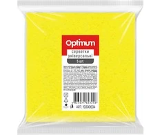 Viskozės šluostės Optimum 15.5x15.5cm/5vnt. geltonos