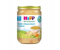 Vištienos sriuba su koldūnais ir kalakutiena po 7 mėnesio HiPP BIO 190 g