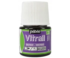 Vitralo dažai - Pébéo - Purpurovė - 45 ml - Violetinė spalva - Dekoravimas ant stiklo