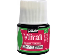 Vitražo dažai - Pébéo - Ryškiai rožinė - 45ml - Spalvingos - Paruošta naudoti