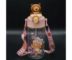 VIXO VAIKO BUTELAS 530 ml BPA BE BPA TRITAN LEASH MIST BUTELE LOKIS