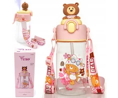 VIXO VAIKO BUTELAS 530 ml BPA BE BPA TRITAN LEASH MIST BUTELE LOKIS