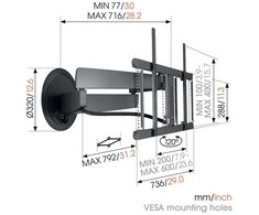 Vogels Vogel's products b.v., Nyderlandai VOGEL'S SIGNATURE TVM7655 TV Laikiklis