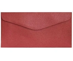 Galeria Papieru Vokai DL PEARL 150g 10vnt raudoni