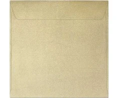 Galeria Papieru Vokai 145x145mm PEARL 10vnt auksiniai