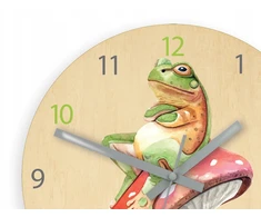 Volan Laikrodis Ścienny Cichy do pokoju dziecięcego Drewniany Nowoczesny Dekoracyjny