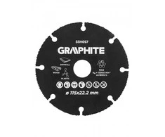 Graphite Volframo karbido pjovimo diskas MEDITECH 115 x 22.2 mm medienai ir plastikui