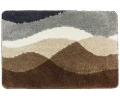 Vonios kilimėlis BENEDOMO EARTH WAVES, poliesteris, neslystanti apačia, 50 x 80 cm