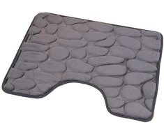 Vonios kilimėlis BENEDOMO FOAM, 60 x 100 cm, t. pilkos sp.