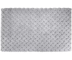 Vonios kilimėlis CREYA INTRECCIO, perdirbta medvilnė, šviesiai pilkos sp., 60 x 110 cm