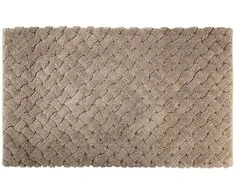 Vonios kilimėlis CREYA INTRECCIO, perdirbta medvilnė, rudos sp., 60 x 110 cm