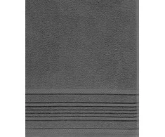 Vonios rankšluostis CREYA TAMARA, pilkos sp., 70 x 140 cm, 100% medvilnės, 450 g/m2
