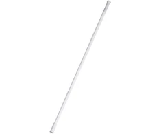 Vonios užuolaidų karnizas, teleskopinis, baltos sp., 22 mm, 125-220 cm