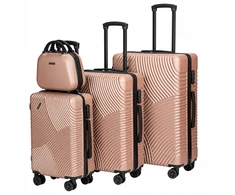 Kelioninis Voyano Poland Kelioninių lagaminų rinkinys AZORES GOLD 4in1