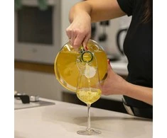 Vyno indas su užspaudžiamu kamščiu Lady Demijohn Browin 5L su plastik. krepšiu