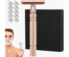 VYRIŠKAS KLASIKINIS SKUTIMOSI SKUTIMAS NERŪDIJANČIO PLIENO ROSE GOLD 10 peilių