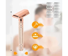 VYRIŠKAS KLASIKINIS SKUTIMOSI SKUTIMAS NERŪDIJANČIO PLIENO ROSE GOLD 10 peilių