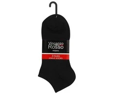 Vyriškos trumpos kojinės VCA 2180, juodos sp., 43/46 3 poros