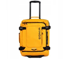 Walizka minkšta Mała kabinowa WINGS 20" ROOK yellow Wodoodporna 33 l. Żółta
