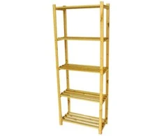 Wamar 5 lygių medinė lentyna/maks.lygio apkrova 35kg RA-5 1700x650x300mm pušis