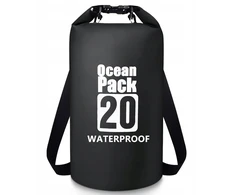 WATERPROOF BAG WATERPROOF KAYAK BAG TOURIST KUPRINĖ 20L Juodas