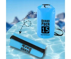WATERPROOF BAG WATERPROOF KAYAK BAG TOURIST KUPRINĖ 15L MĖLYNA