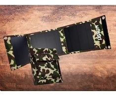 Webski SAULES KROVIMAS TELEFONUI SAULES SKYDELĖS 10W 2xUSB TRIKO SULANKSTAMAS