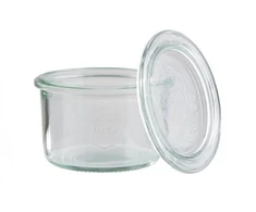 Weck stiklinis indas su dangteliu, talpa 0,2 l, rinkinyje 12 vnt. APS 82345