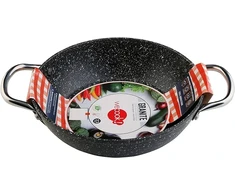 WECOOK! Granitas Scalloped Low Induction Full 26 cm, Kaltas aliuminis 3 L