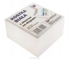 Wektor Lipnus baltas kubas 85x85mm 5cm rašiklio skylė - Vektorius