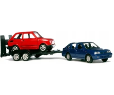 Welly Polonez, Fiat 126p ir autotransporteris 1:34