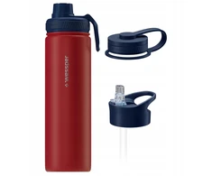 Wessper B3 THERMOSTEEL 700ml plieno termosas su 3 kandikliais
