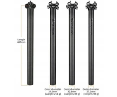 WESTBIKING Lengvas anglies stulpelis, 27,2 / 400 mm / 238 g