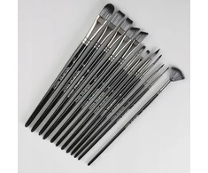 Wielorybie Rzeczy Nylon Artistic Paint Brushes ventiliatorių rinkinys 12vnt