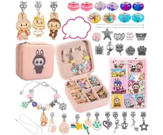 WKS Charms Beads Labubu papuošalų apyrankių kūrimo rinkinys vaikams