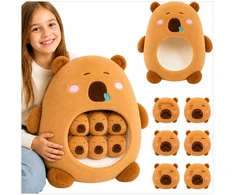 WKS DIDELIS CAPYBARA MASKOTAS SU MAŽA CAPYBARA 7 viename CAPYBARA + 6 MAŽOS CAPYBARA