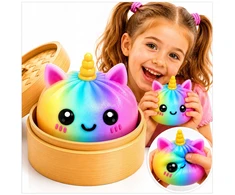 WKS GNIOTEK PIERÓG RAINBOW UNICORN ANTISTRESINIS ŽAISLINIS KOLDINIŲ MĖSTERIS