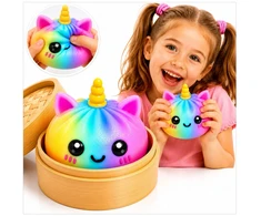 WKS GNIOTEK PIERÓG RAINBOW UNICORN ANTISTRESINIS ŽAISLINIS KOLDINIŲ MĖSTERIS