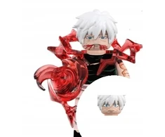 WM Gojo Satoru su raudona energija iš Jujutsu Kaisen kaladėlių minifigūrėlės