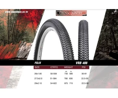 Wm Motor Padanga 27,5 x 2,0 mtb padanga 27,5 dviračio padanga 27 5 padanga 51-584 FELIX MTB