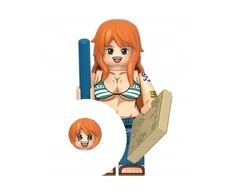 WM Nami su žemėlapiu iš One Piece minifigūrėlės blokams