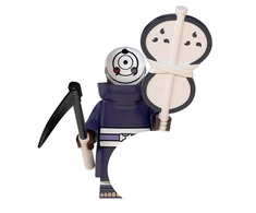 WM Obito Uchiha balta kaukė iš Naruto minifigūrėlės kaladėlėms