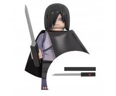 WM Sasuke Uchiha pelerina iš Naruto minifigūrėlės kaladėlėms