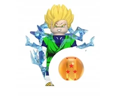 WM Son Gohan SSJ su žaibais iš Dragon Ball minifigūrėlės kaladėlėms