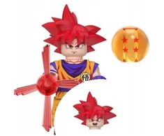 WM Son Goku Raudona iš Dragon Ball minifigūrėlės kaladėlėms
