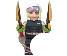 WM Tengen Uzui iš Demon Slayer minifigūrėlė statybiniams blokams