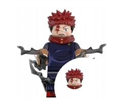 WM Yuji Itadori žaibas iš Jujutsu Kaisen kaladėlių minifigūrėlės