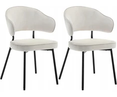 WOLTU SET 2 X DIZAINO KĖDĖS VALGAMOJO VIRTUVĖ SVETAINĖ 50 X 50 X 83,5