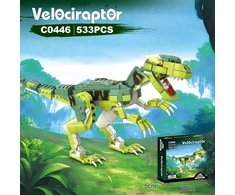 WOMA C0446-DS blokeliai. Velociraptor dinozauras