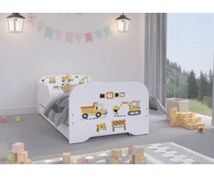 Wooden Toys MIKI vaikiška lova 160x80 + čiužinys + stalčius!